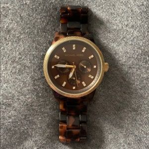 Tortoise Michael Kors Watch